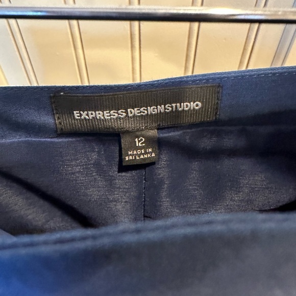 Express Design Studio High Waist Editor Pencil Skirt, Blue Size 12 - Picture 3 of 3
